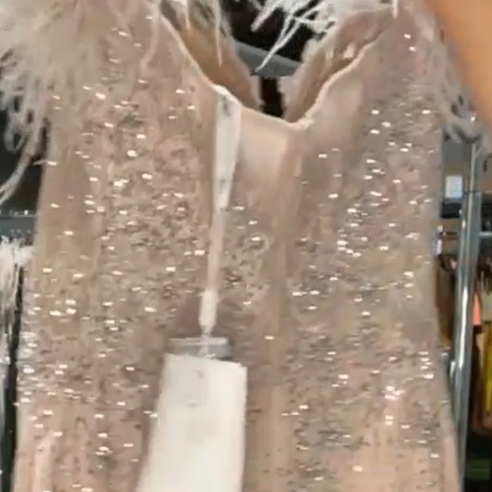 ✔️#86B BNWT MAC DUGGAL FEATHERED CRYSTAL EMBELLISHED SLEEVELESS GOWN … - Picture 9 of 12